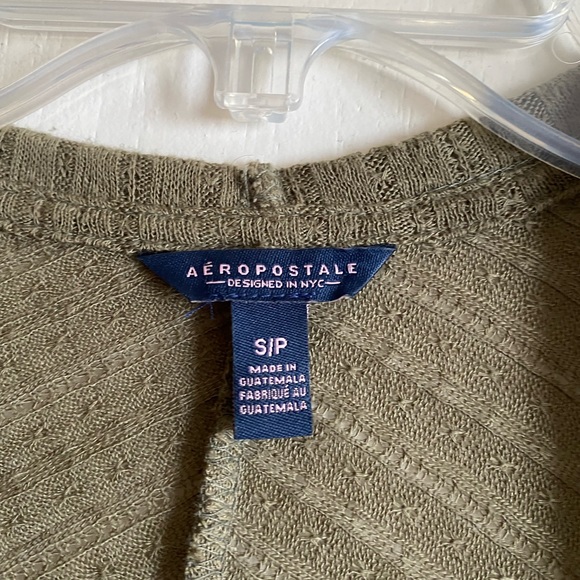 Short Sleeve Green Cardigan - Picture 2 of 2